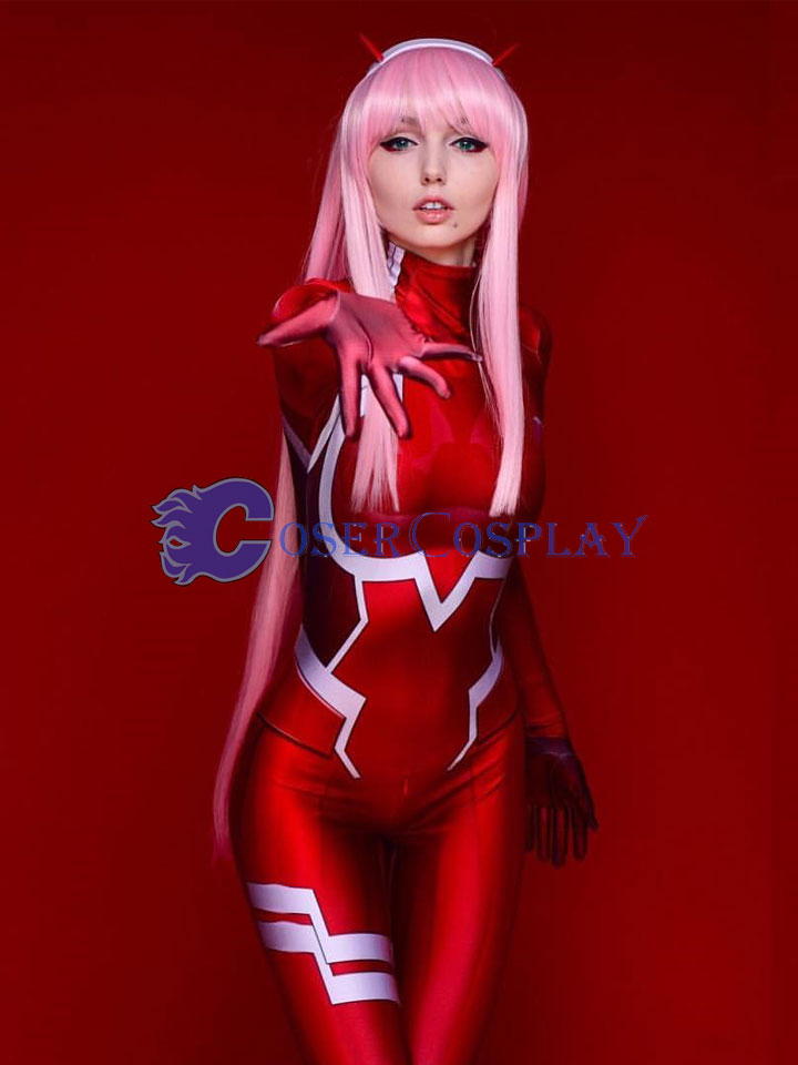 DARLING in the FRANXX 002 ZERO TWO Sexy Catsuit Costume